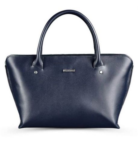 Сумка кожаная женская Midi (темно-синий)