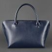 Сумка кожаная женская Midi (темно-синий)