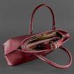 Сумка кожаная женская Midi (бордовая)