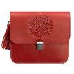 Женская кожаная сумка «Лилу» (красная) кожа krast