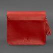 Женская кожаная сумка «Лилу» (красная) кожа krast