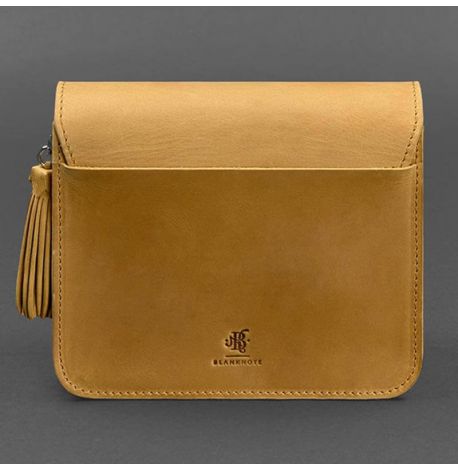 Женская кожаная сумка «Лилу» (желтая)