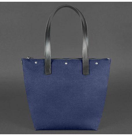 Жіноча шкіряна сумка «Пазл L» (чорна) шкіра Crazy Horse