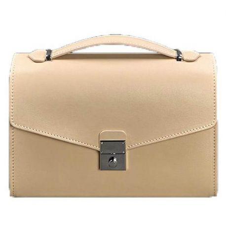 Женская кожаная сумка-кроссбоди Lola (бежевая)