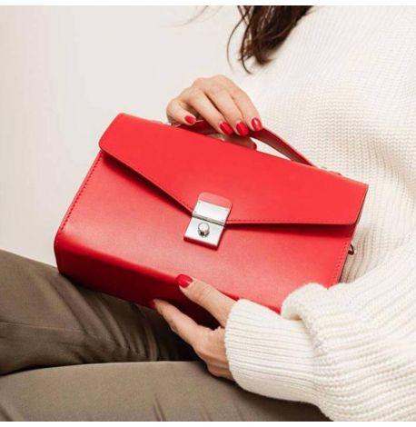 Женская кожаная сумка-кроссбоди Lola (красный)