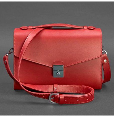 Женская кожаная сумка-кроссбоди Lola (красный)