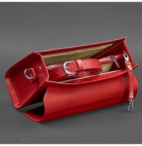 Женская кожаная сумка-кроссбоди Lola (красный)
