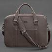 Кожаная сумка для ноутбука и документов (темно-бежевая)