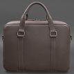 Кожаная сумка для ноутбука и документов (темно-бежевая)