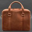 Шкіряна сумка для ноутбука та документів (світло-коричнева) шкіра Crazy Horse