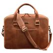 Шкіряна сумка для ноутбука та документів (світло-коричнева) шкіра Crazy Horse