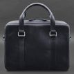 Кожаная сумка для ноутбука и документов (темно-синяя) кожа Crazy Horse