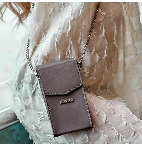 Жіноча вертикальна поясна-кроссбоді сумка Mini (темно-бежева)