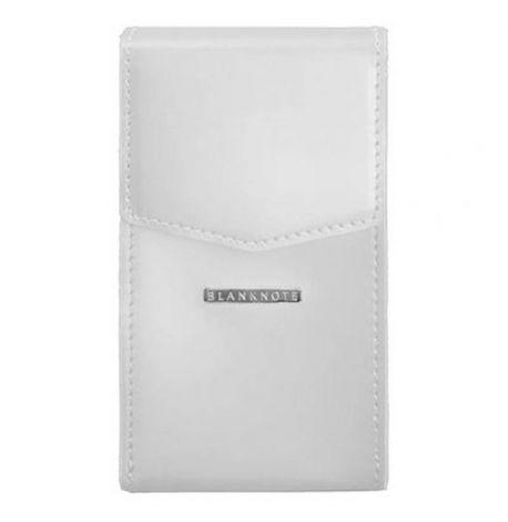 Женская вертикальная кожаная поясная-кроссбоди сумка Mini (белая)