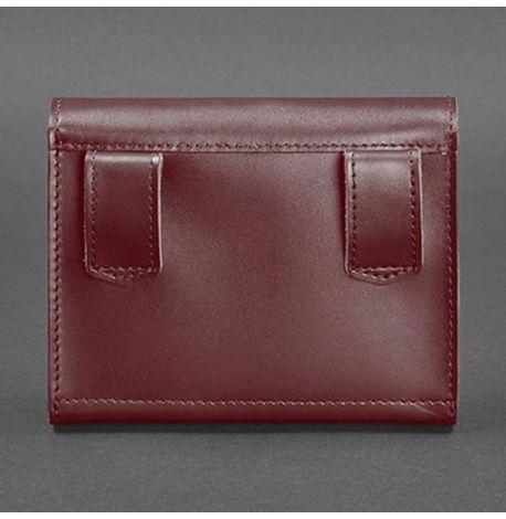 Женская кожаная сумка поясная-кроссбоди Mini (бордовая)