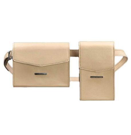 Женские поясные-кроссбоди сумки Mini (бежевые)