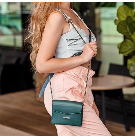 Женские поясные-кроссбоди сумки Mini (зеленые)