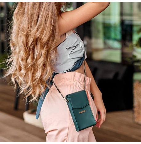 Женские поясные-кроссбоди сумки Mini (зеленые)