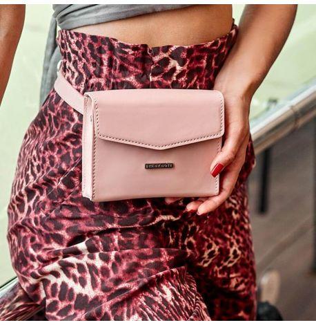 Женские поясные-кроссбоди сумки Mini (розовые)