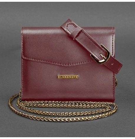 Женские поясные-кроссбоди сумки Mini (бордовые)