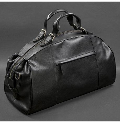 Кожаная дорожная сумка Lux (черная)