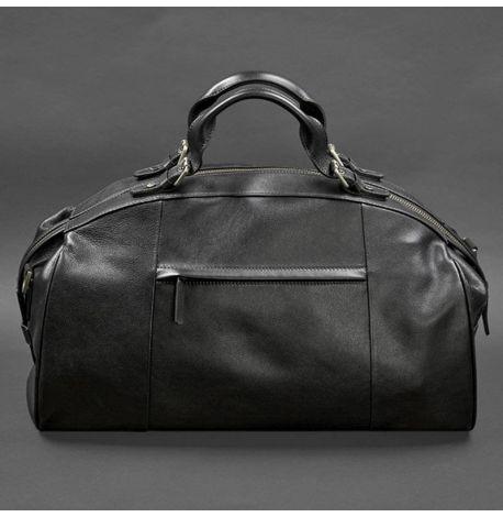 Кожаная дорожная сумка Lux (черная)