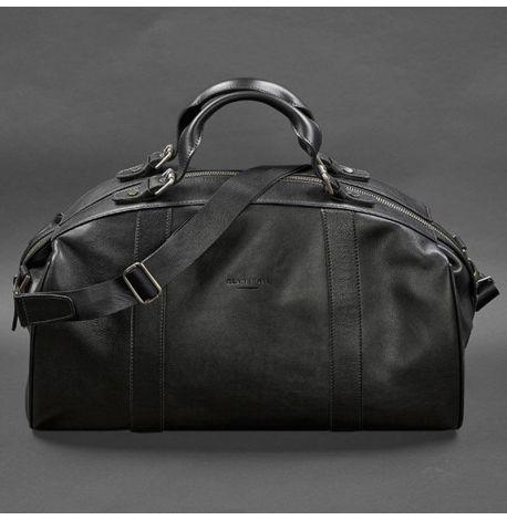 Кожаная дорожная сумка Lux (черная)