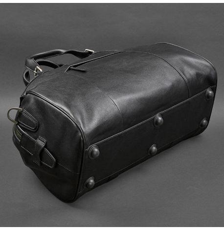 Кожаная дорожная сумка Lux (черная)