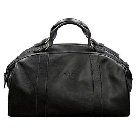 Кожаная дорожная сумка Lux (черная)