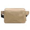 Поясна сумка-бананка Dropbag шкіряна (бежева)