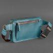 Поясна сумка-бананка Dropbag шкіряна жіноча (зелена)