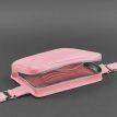 Поясна сумка-бананка Dropbag шкіряна (рожева)