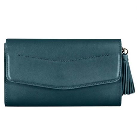 Кожаная женская сумка-трансформер "Элис" (зеленая)