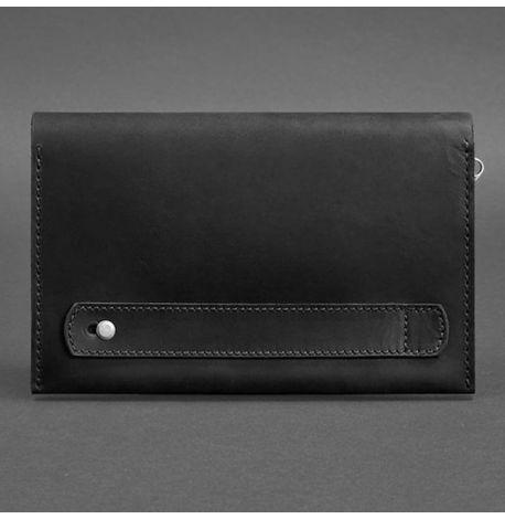 Мужской кожаный клатч-барсетка 3.0 (черный) кожа Crazy Horse