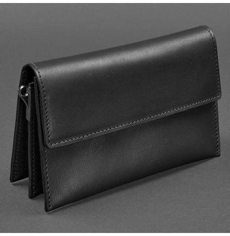 Чоловічий шкіряний клатч-барсетка 3.0 (чорний) шкіра Krast