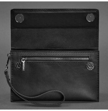 Чоловічий шкіряний клатч-барсетка 3.0 (чорний) шкіра Krast