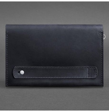 Мужской кожаный клатч-барсетка 3.0 (темно-синий) кожа Crazy Horse