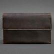 Мужской кожаный клатч-барсетка 3.0 (темно-коричневый) кожа Crazy Horse