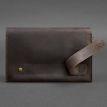 Мужской кожаный клатч-барсетка 3.0 (темно-коричневый) кожа Crazy Horse