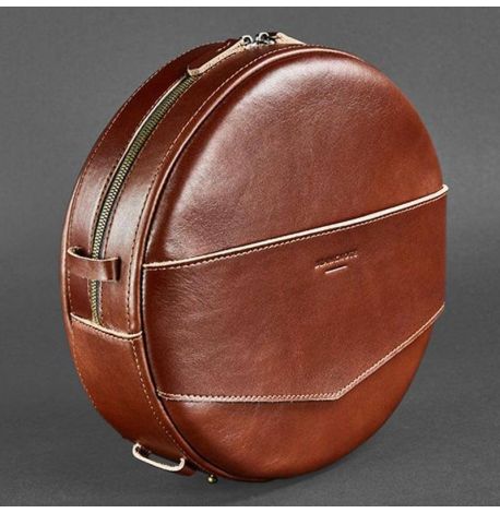 Женская кожаная сумка-рюкзак Maxi (светло-коричневая)