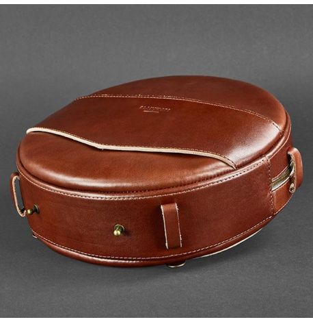 Женская кожаная сумка-рюкзак Maxi (светло-коричневая)