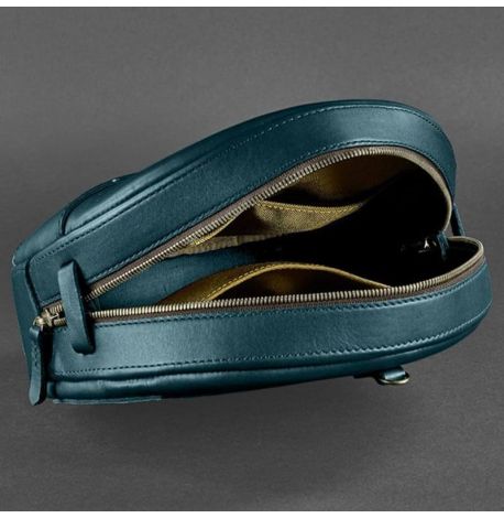 Женская кожаная сумка-рюкзак Maxi (зеленый)