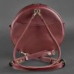 Женская кожаная сумка-рюкзак Maxi (бордовая)