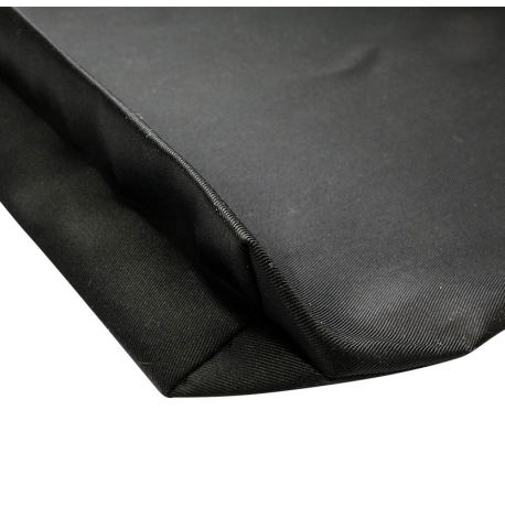 Чорна еко сумка-шопер із широким дном, 100% бавовна