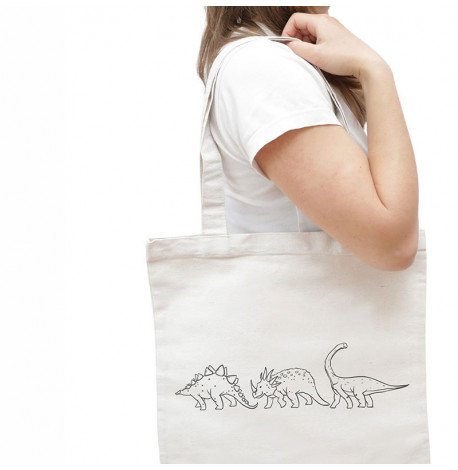 Еко сумка-шопер Dino ч/б