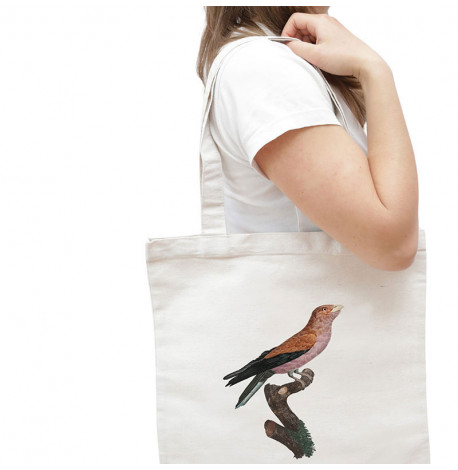 Еко сумка-шопер "Фіолетова сизоворонка"