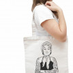 Эко сумка-шопер “Модная Бабка” ч/б