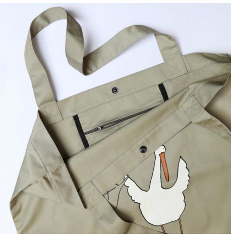 Сумка-шоппер з Гусьом "Бережіть природу, мать вашу"