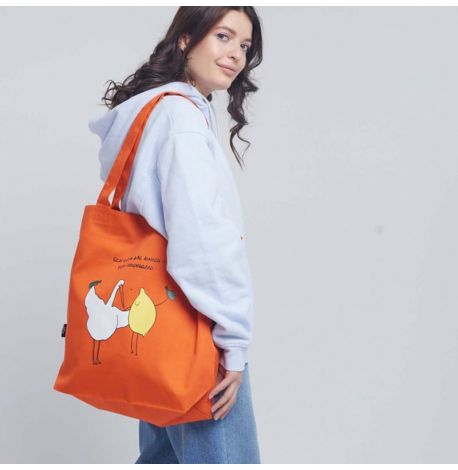 Сумка-шоппер з Гусьом "Лімончелло" L