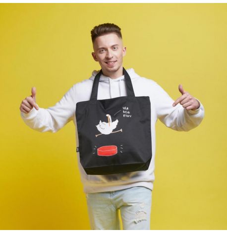 Сумка-шоппер с Гусем "Ща всьо рішу" L